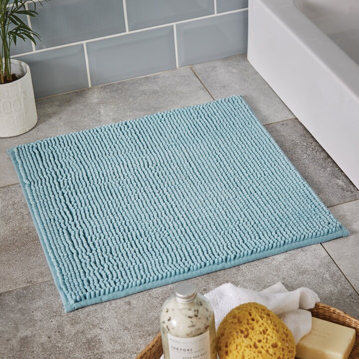Dunelm Duck Egg Mini Bobble Shower Mat Blue ShopStyle
