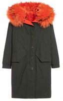 Thumbnail for your product : Mr & Mrs Italy Reversible Boxy Parka A-line With Fox Fur