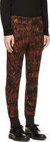 Thumbnail for your product : Paul Smith Red Wool Printed Trousers