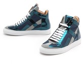 Thumbnail for your product : Maison Martin Margiela 7812 MM6 Maison Martin Margiela Mirrored High Top Sneakers