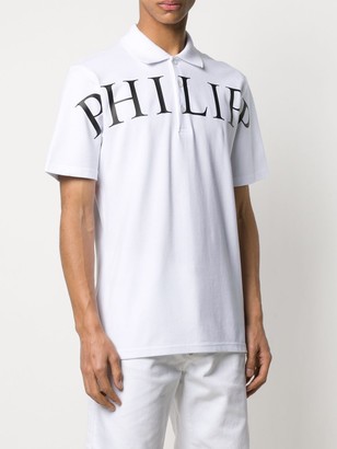 Philipp Plein Logo Print Polo Shirt