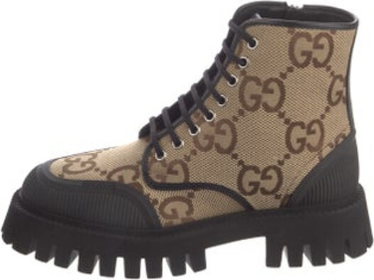 combat boots gucci