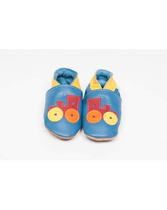 Hippy Chick Hippychick Baby Shoes Blue Trains