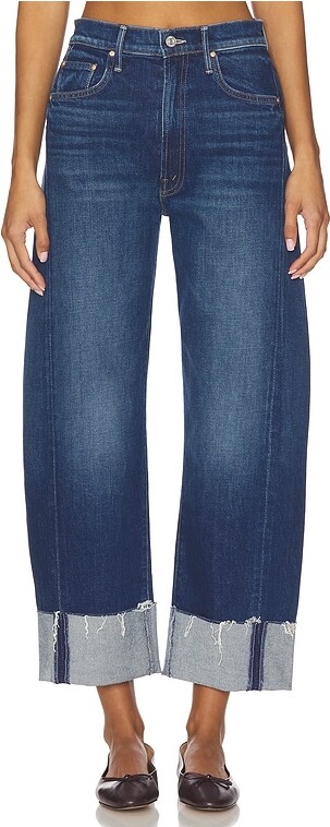 Mother The Half Pipe Ankle Cuff Fray Jeans