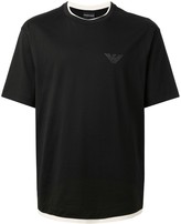 Thumbnail for your product : Emporio Armani crew neck contrast hem T-shirt