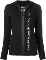 Thumbnail for your product : Philipp Plein Fitted Logo Embossed Hoodie