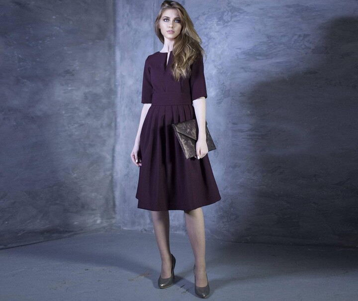 Etsy Casual Dress Formal Pleated Plus