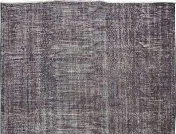 Bungalow Rose 7x10 Ft Hand-Knotted Turkish Wool Area Rug Over-Dyed in Gray, Great 4 Contemporary Interiors
