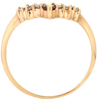 Anna Sheffield Celestine Tiara 14kt yellow gold ring with diamonds