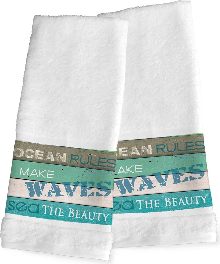 Laural Home Welcome to The Lodge 2-pc. Lodge Hand Towel