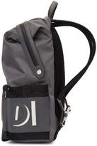 Thumbnail for your product : Fendi Grey and Black Nylon Vocabulary Backpack