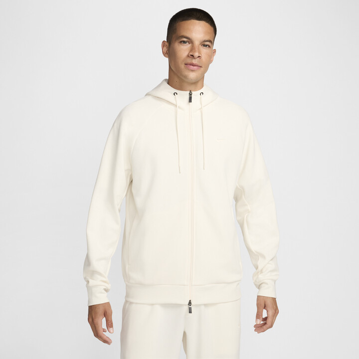 Nike Men's Primary Fleece Dri-FIT UV Full-Zip Performance Hoodie in Brown | FZ0967-110
