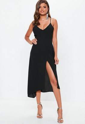 split front midi dress