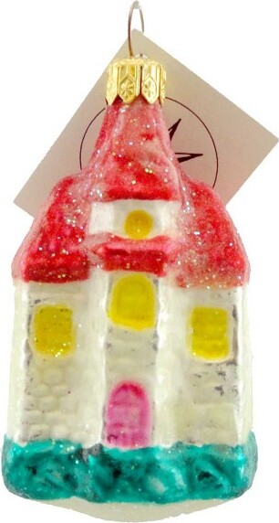 Christopher Radko ChristopherRadko3.25InSnowCastleTreeOrnament,OrnamentHomeHouseChristmas(1PC)