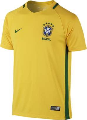Nike 2016 Brazil CBF Stadium Home Older Kids' Football Shirt (XS-XL)