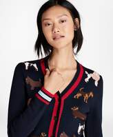 Thumbnail for your product : Brooks Brothers Dog-Patterned Cotton Cardigan