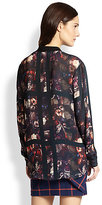 Thumbnail for your product : Thakoon Print & Floral-Plaid Blouse