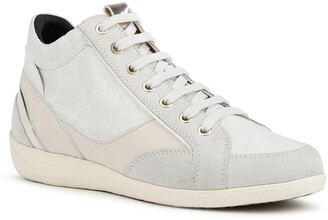 Geox Myria Wedge Trainers - Off White - ShopStyle