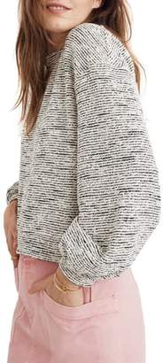 Madewell Texture & Thread Bubble Sleeve Sweatshirt