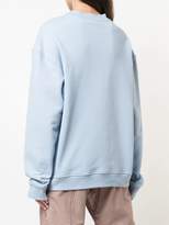 Thumbnail for your product : Derek Lam 10 Crosby Cotton Terry Sweatshirt with Checked Chevron Inset