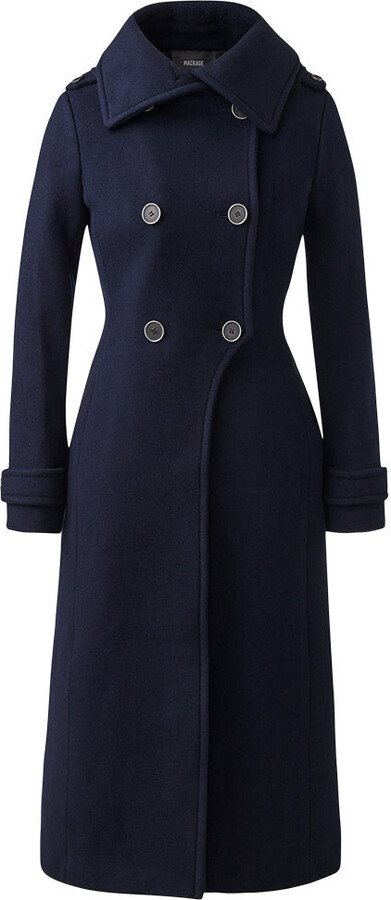 Mackage Elodie-r Double Face Wool Tailored Coat