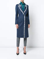 Thumbnail for your product : Carolina Herrera contrast lapel coat