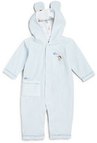 Thumbnail for your product : Kissy Kissy Infant's Bear Motif Velour Hooded Playsuit