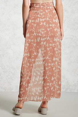 Forever 21 Abstract Print Maxi Skirt