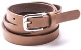 Thumbnail for your product : Balsamik Ladies Leather Belt with Rounded Silver-Coloured Buckle