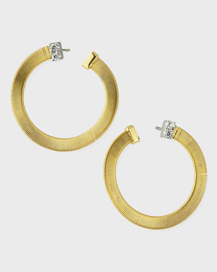 2pcs-55mmX1.5mm Bright Gold plated Brass cutting Large textured hoop pendants round circle pendants K1268G connectors for hoop earrings