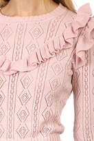 Thumbnail for your product : LoveShackFancy Natalie Ruffle Sweater