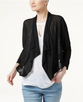 Thumbnail for your product : INC International Concepts Linen-Blend Cropped Cardigan, Created for Macy's