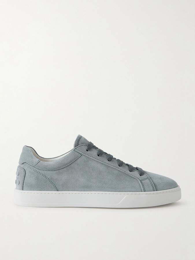 Tod's Allacciata Cassetta Rubber-Trimmed Suede Sneakers