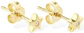 Thumbnail for your product : AG Jeans 18kt Gold & Diamond Star Earrings