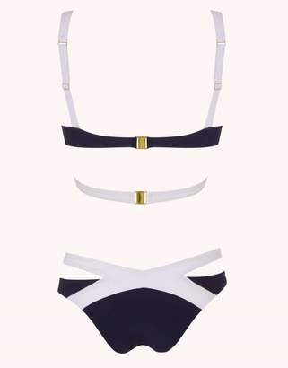 Agent Provocateur Mazzy Bikini Top Bandage Style In Black And White