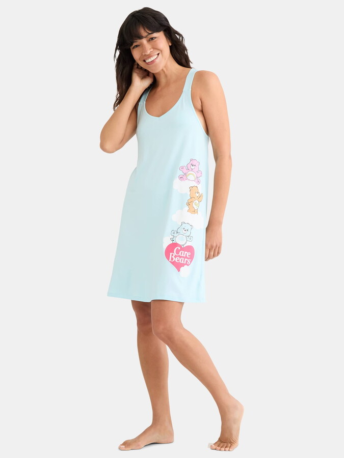 Care Bears Women’s Sleep Tank Dress, Sizes XS-3X