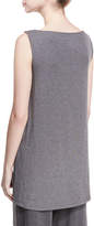 Thumbnail for your product : Eileen Fisher Bateau-Neck Lightweight Jersey Tank Top, Petite