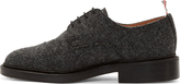 Thumbnail for your product : Thom Browne Grey Wool Gibson Derbys