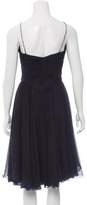 Thumbnail for your product : Luisa Beccaria Embellished Silk Dress