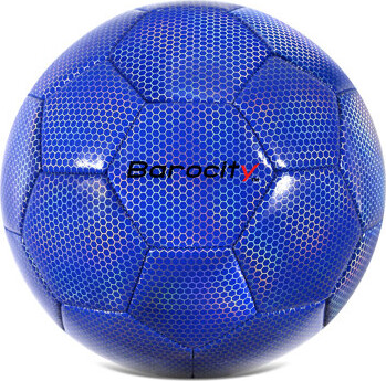CoTa Global Barocity Soccer Ball - Premium Boys And Girls Official Match Ball With Cool Reflective Rainbow Hex Pattern, Durable, Indoor, Outdoor, Training, Practi