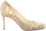 Thumbnail for your product : Christian Louboutin Beige Python Heels