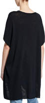Thumbnail for your product : Eileen Fisher V-Neck Linen Slub Tunic Sweater