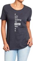 Thumbnail for your product : Old Navy Women's Text-Graphic Slub-Knit Tees