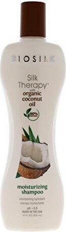 BioSilk Silk Therapy with Organic coconut Oil Moisturizing Shampoo Unisex Shampoo 12 oz