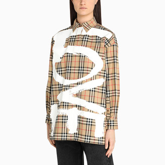 Burberry Oversized shirt with Vintage Check motif