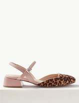 Thumbnail for your product : Marks and Spencer Statement Heel Animal Print Strap Slingback Shoes
