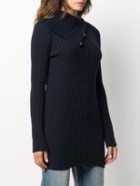 Thumbnail for your product : Saint Laurent Fold-Over Collar Jumper