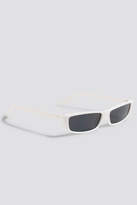 Thumbnail for your product : Na Kd Accessories Wide Rectangle Sunglasses White
