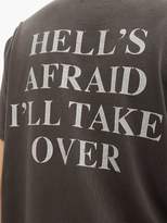 Thumbnail for your product : Amiri Heaven And Hell Cotton-jersey T-shirt - Mens - Black