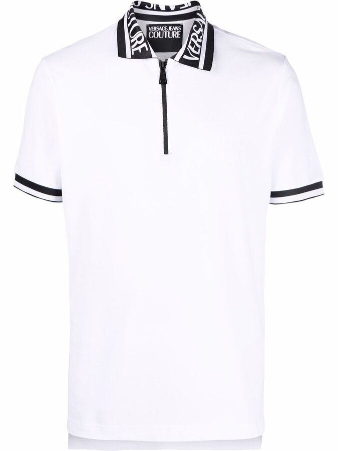 versace polo shirt white